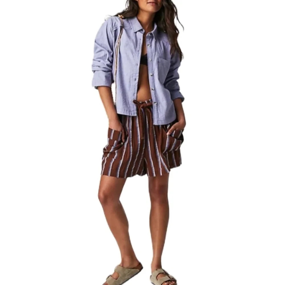 NWT Free People Button-up Shirt Women's Small Light Purple